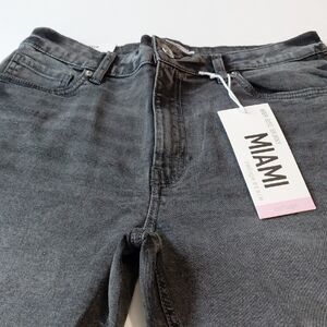 REFUGE DENIM Miami High Rise Black Wash Jeans Size 9